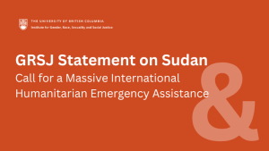 GRSJ Statement on Sudan